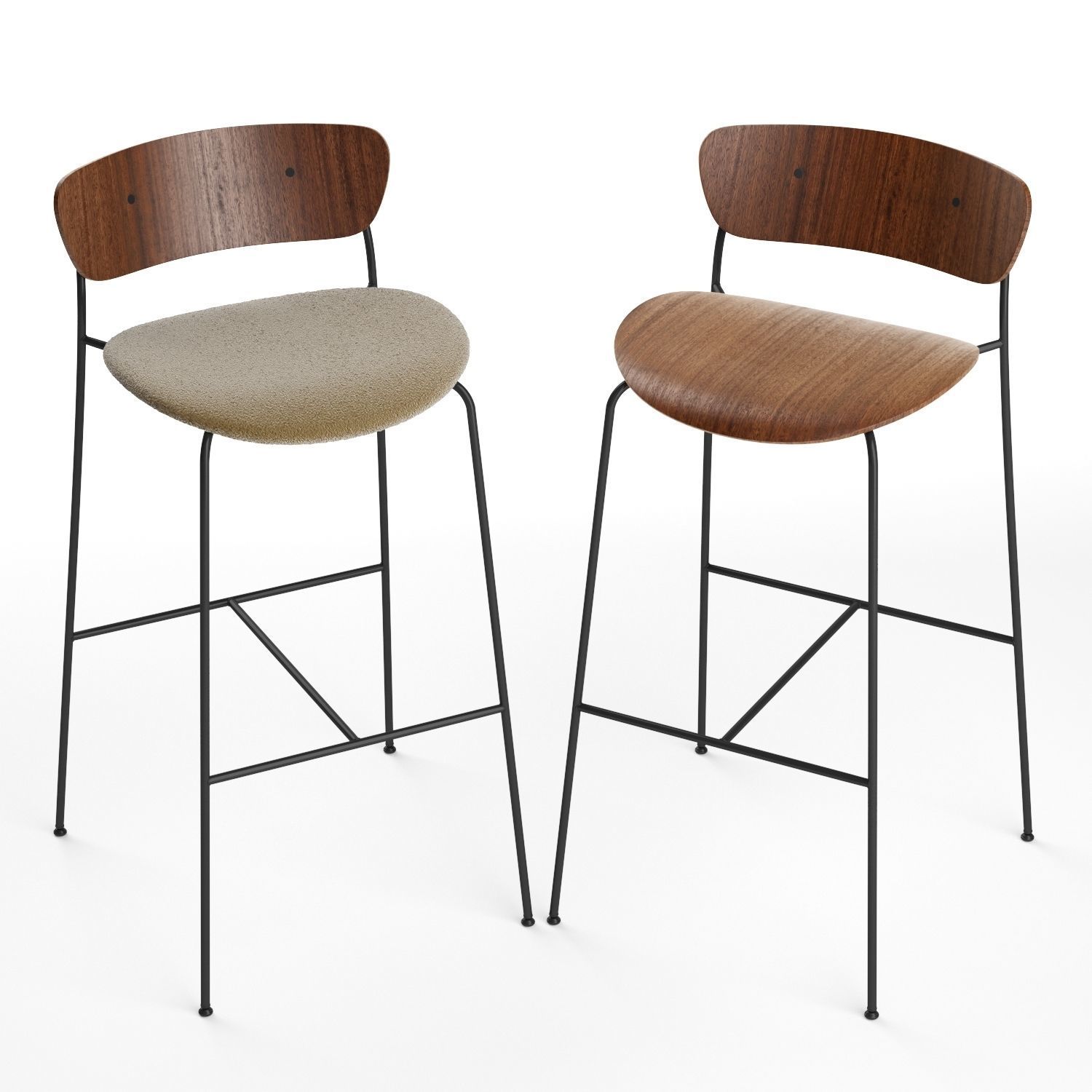 Pavilion AV7  AV9 bar stool 3D model_3