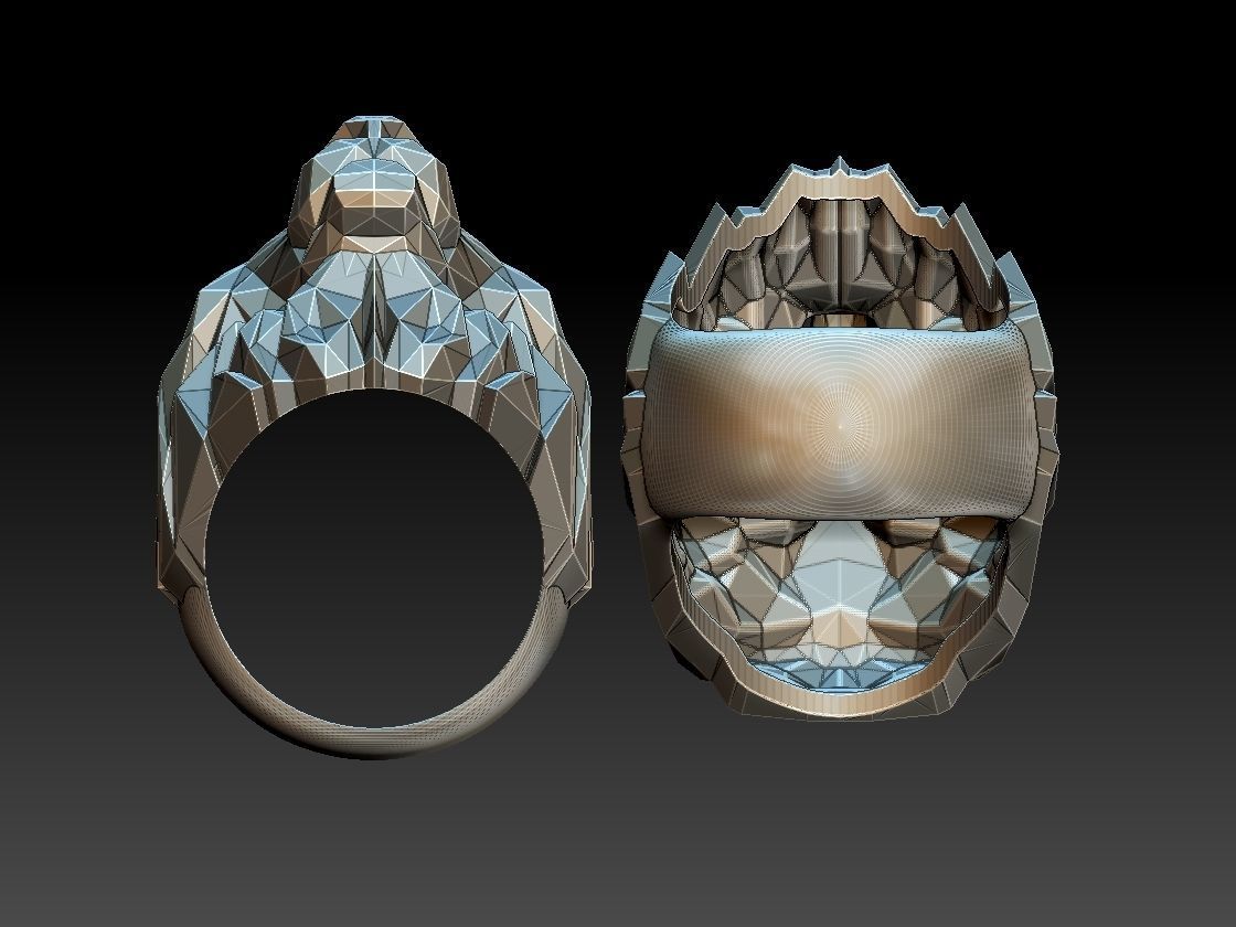 RING LION 3D print model_8