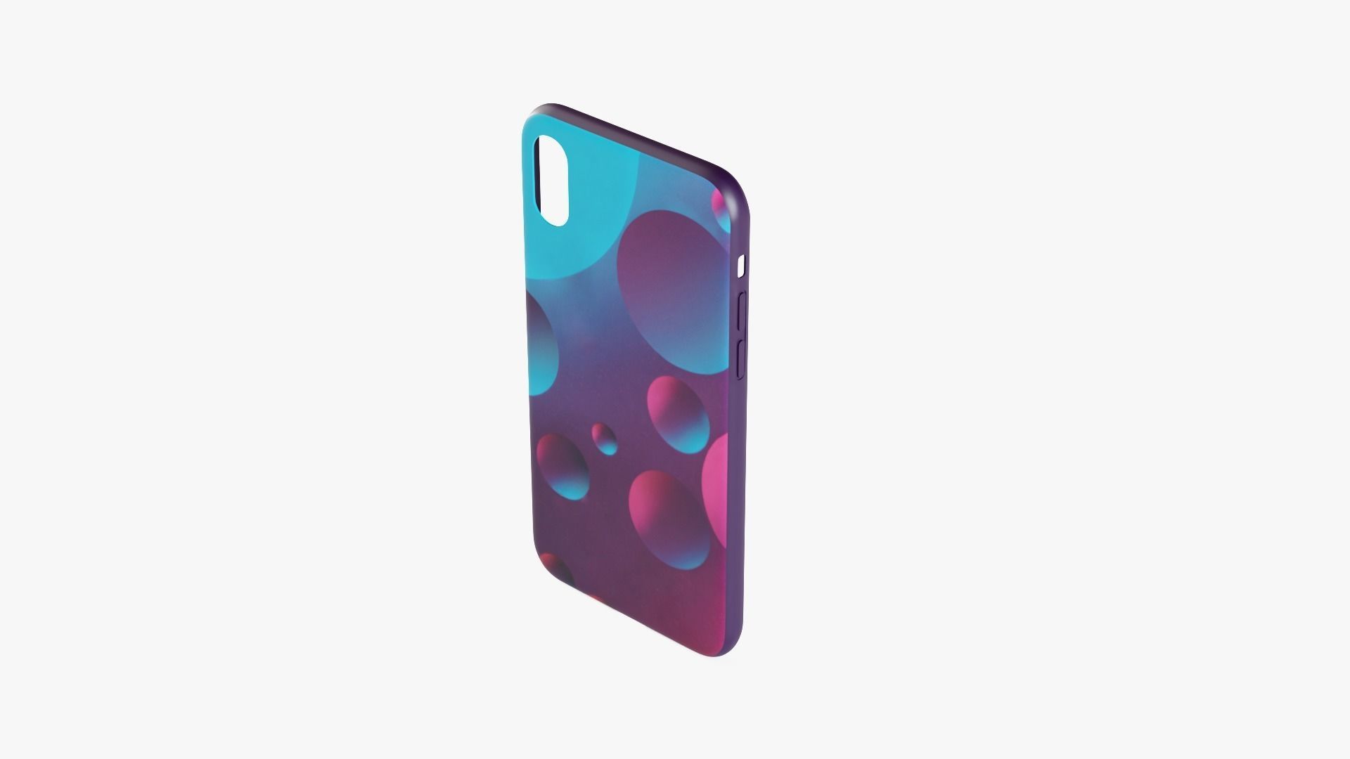 iPhone XR Case 5 Low-poly 3D model_1