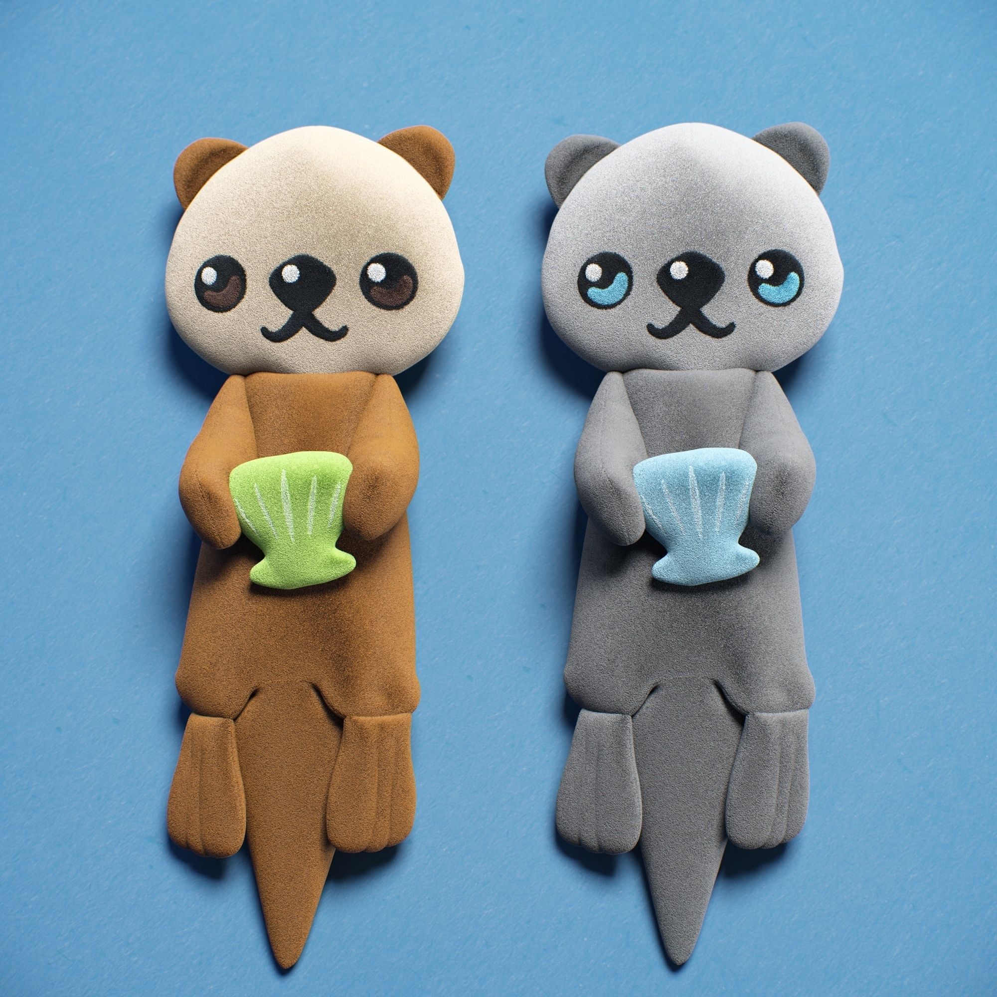 kids otter toy 3D model_4