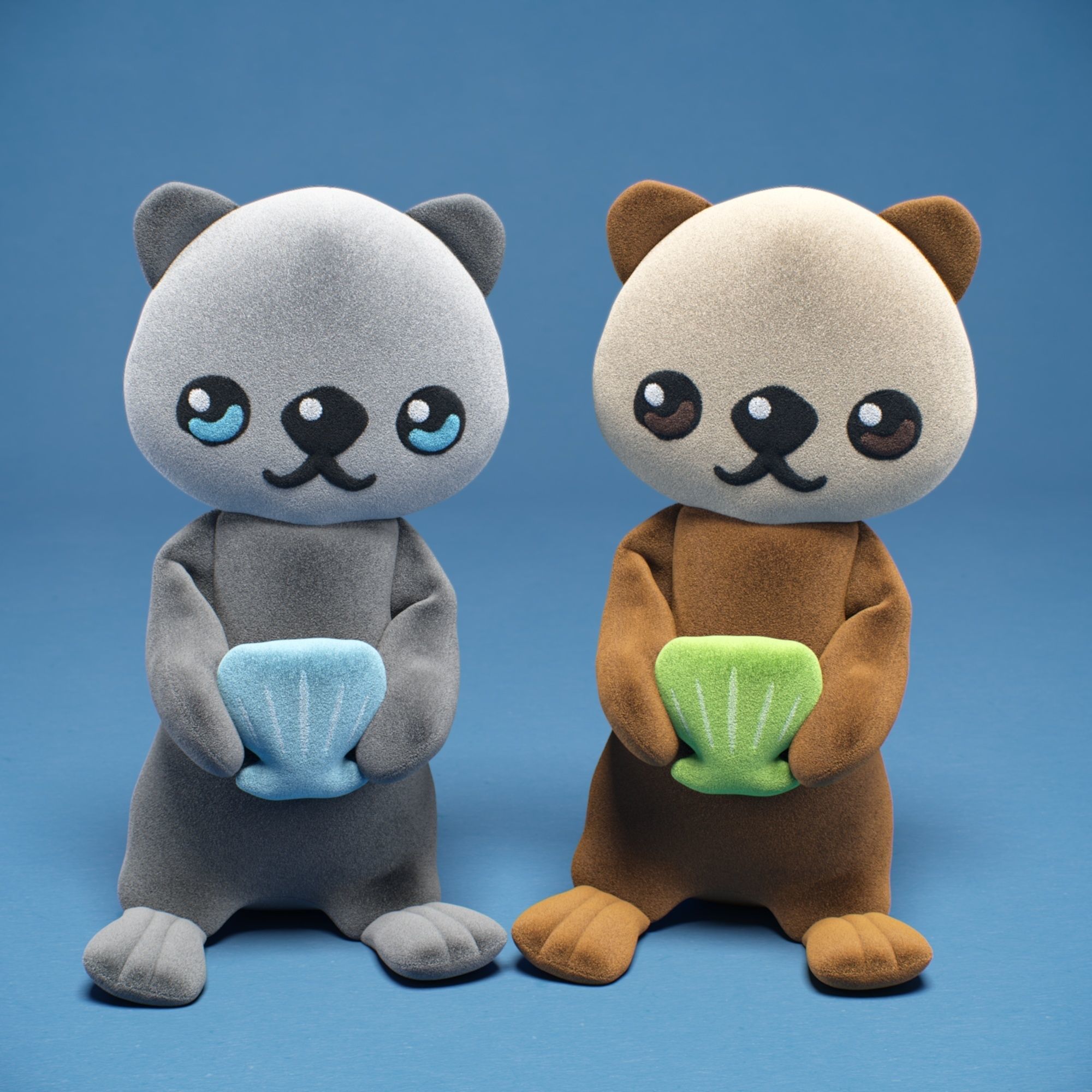 kids otter toy 3D model_2