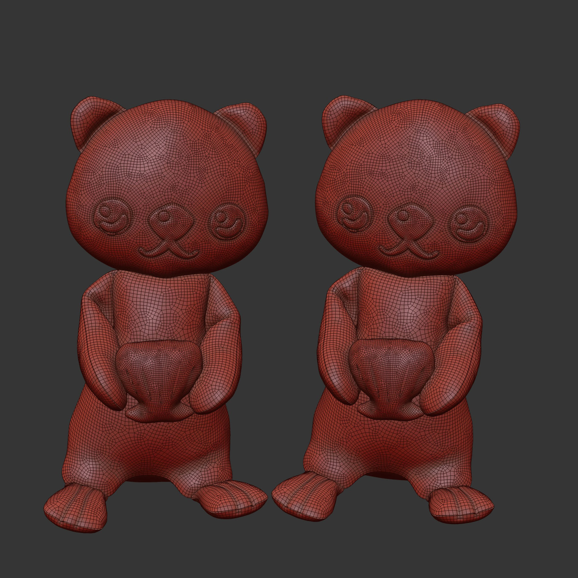 kids otter toy 3D model_3
