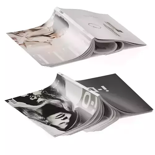 magazines cover upside 3D model