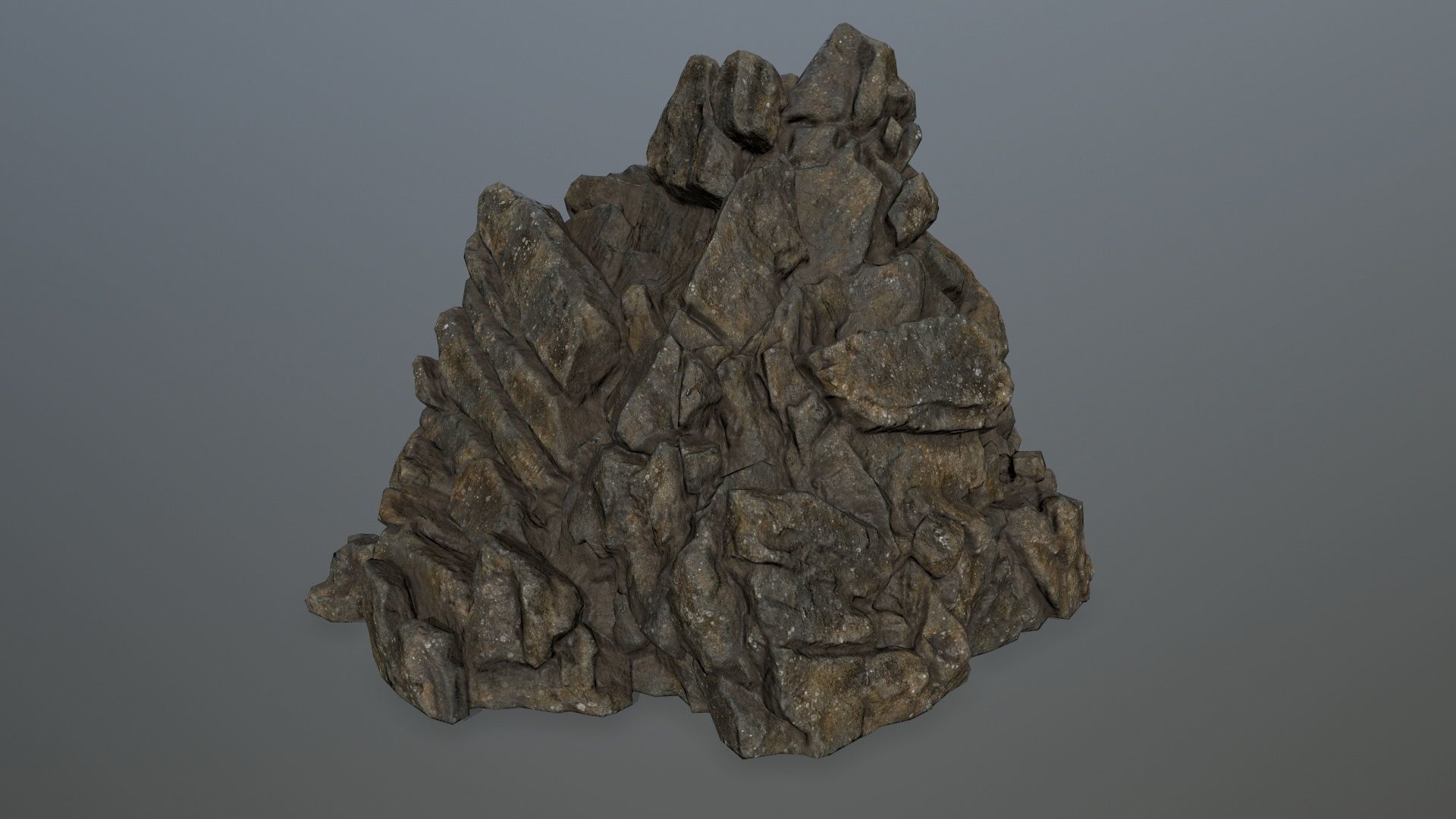 rocks rock Low-poly 3D model_26