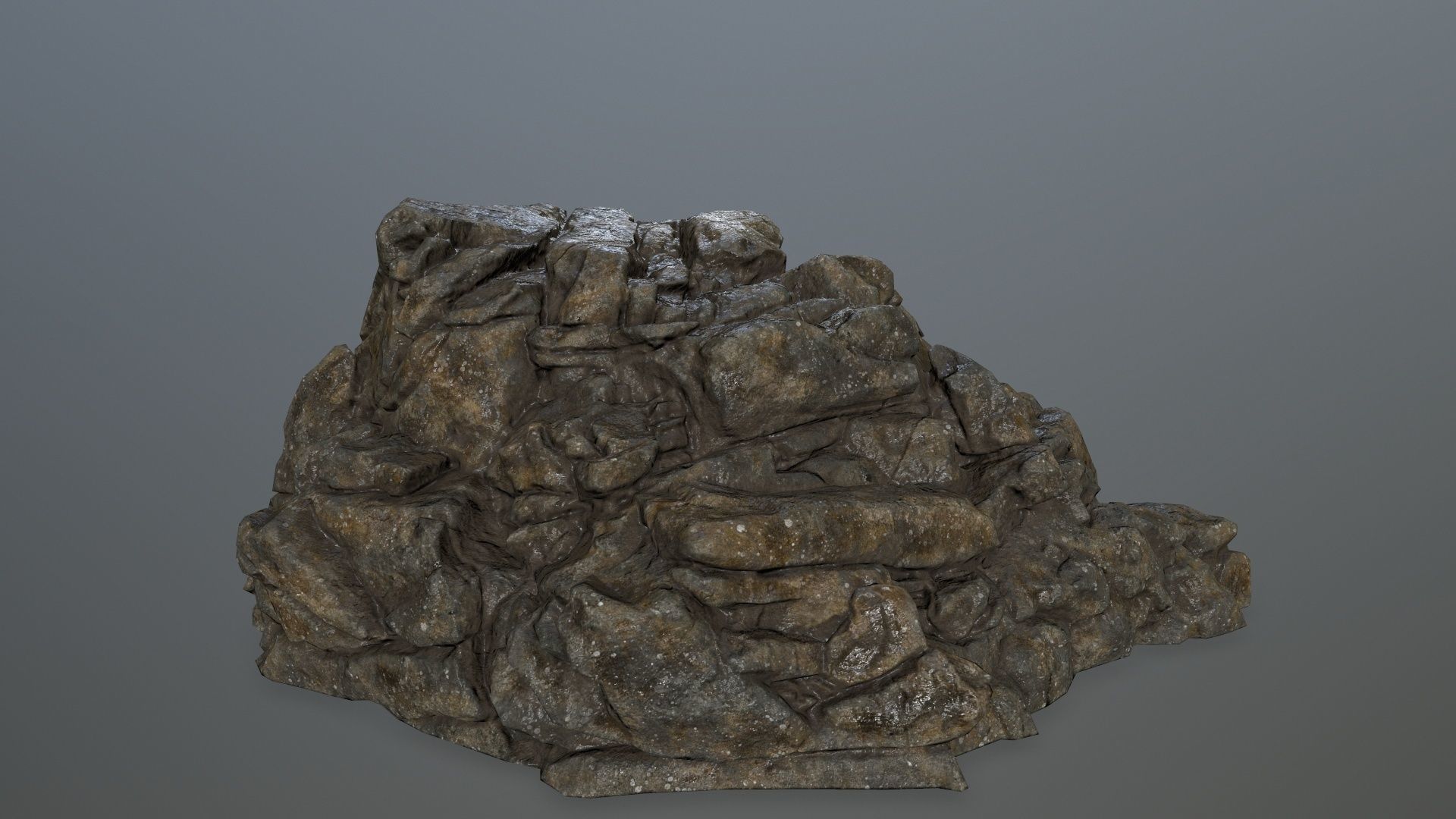 rocks rock Low-poly 3D model_13