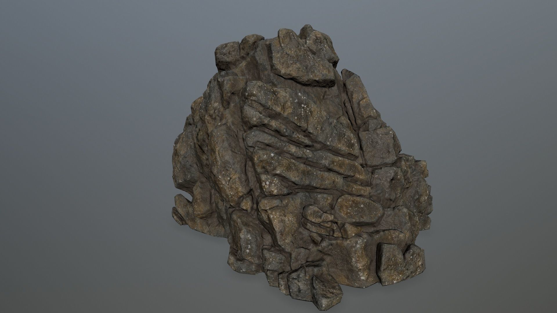 rocks rock Low-poly 3D model_22