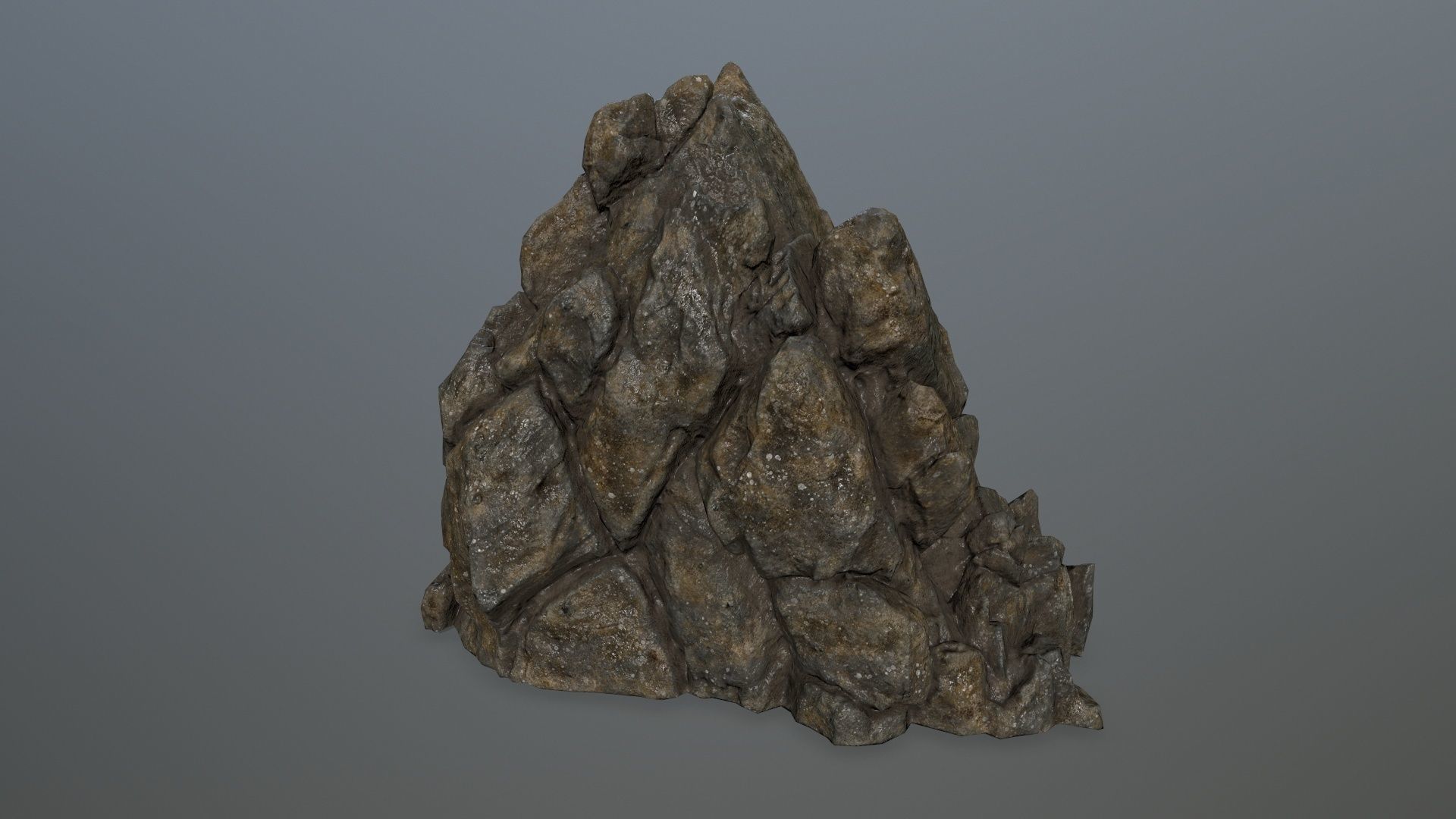 rocks rock Low-poly 3D model_9