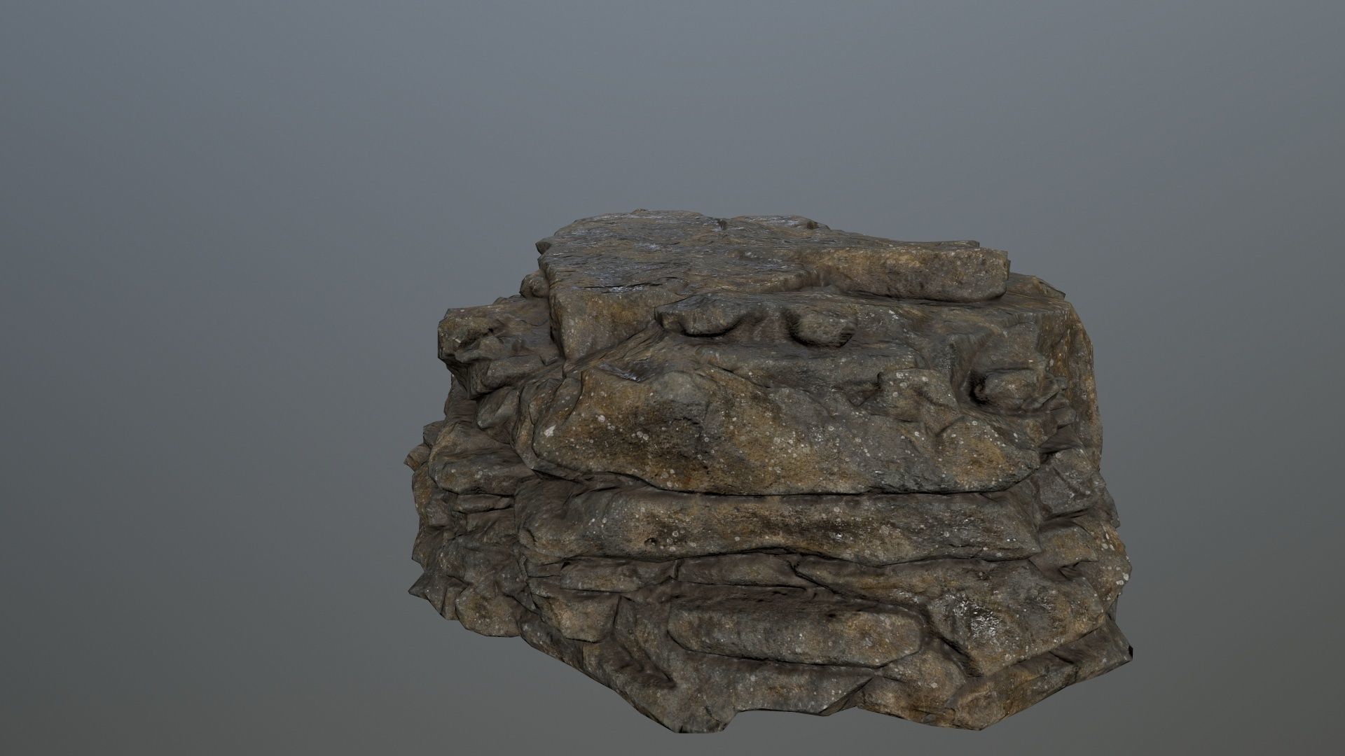 rocks rock Low-poly 3D model_28