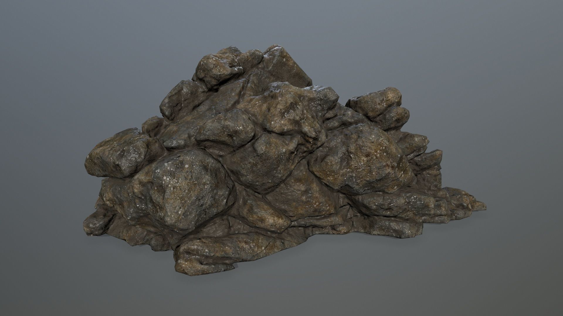 rocks rock Low-poly 3D model_1