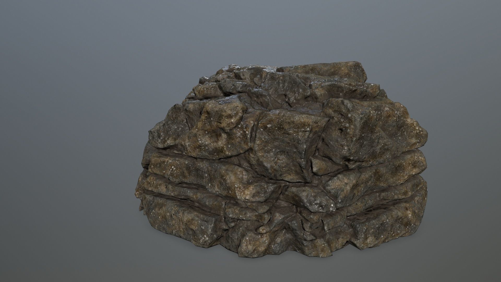 rocks rock Low-poly 3D model_16