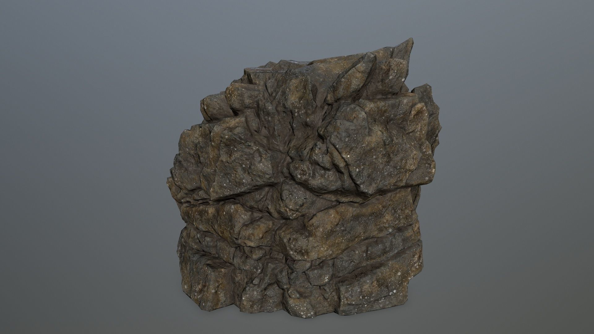 rocks rock Low-poly 3D model_19