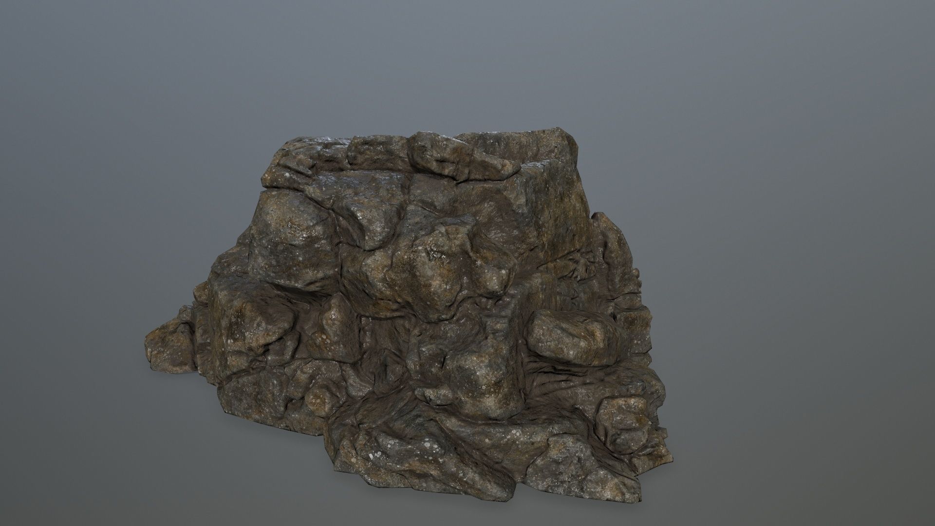rocks rock Low-poly 3D model_11