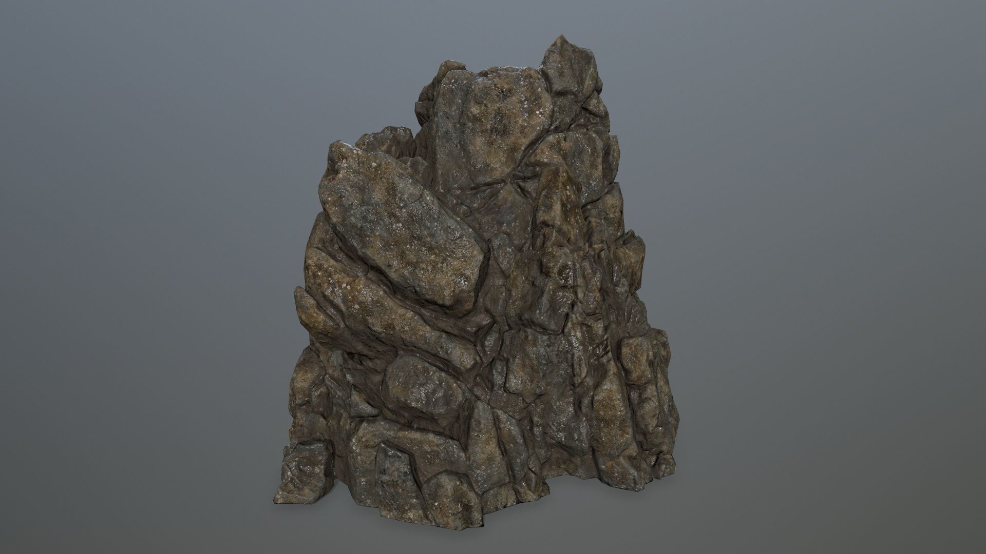 rocks rock Low-poly 3D model_8