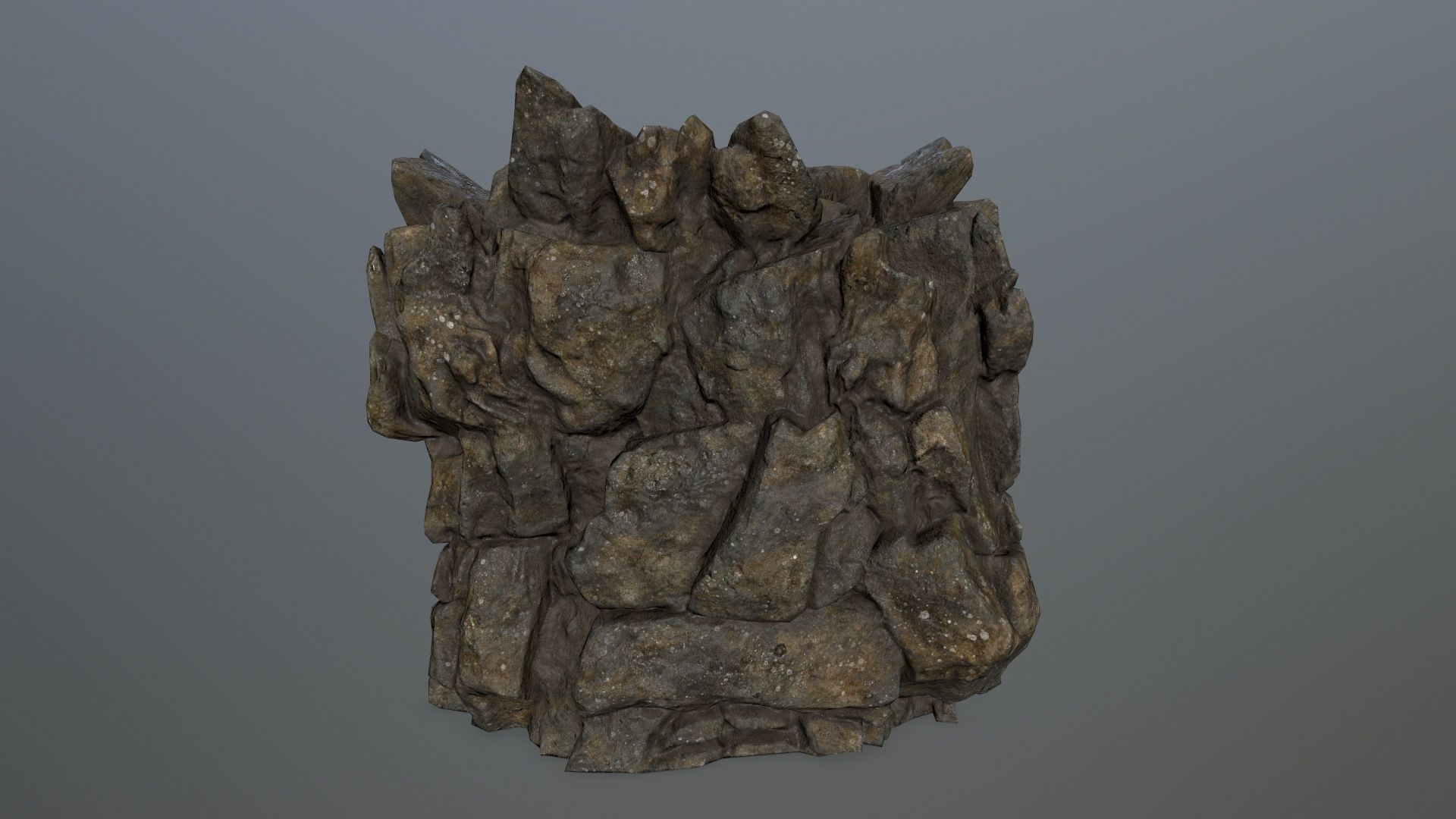 rocks rock Low-poly 3D model_18
