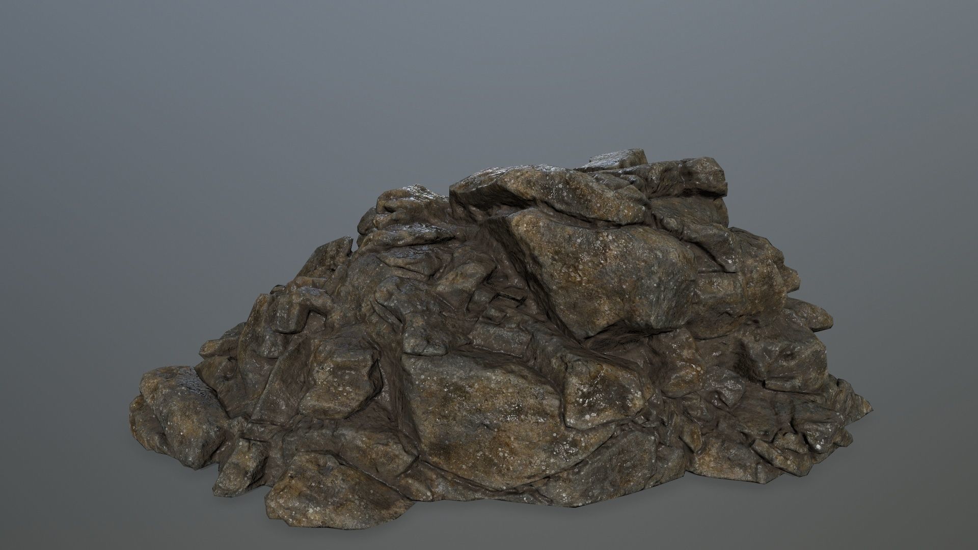 rocks rock Low-poly 3D model_10