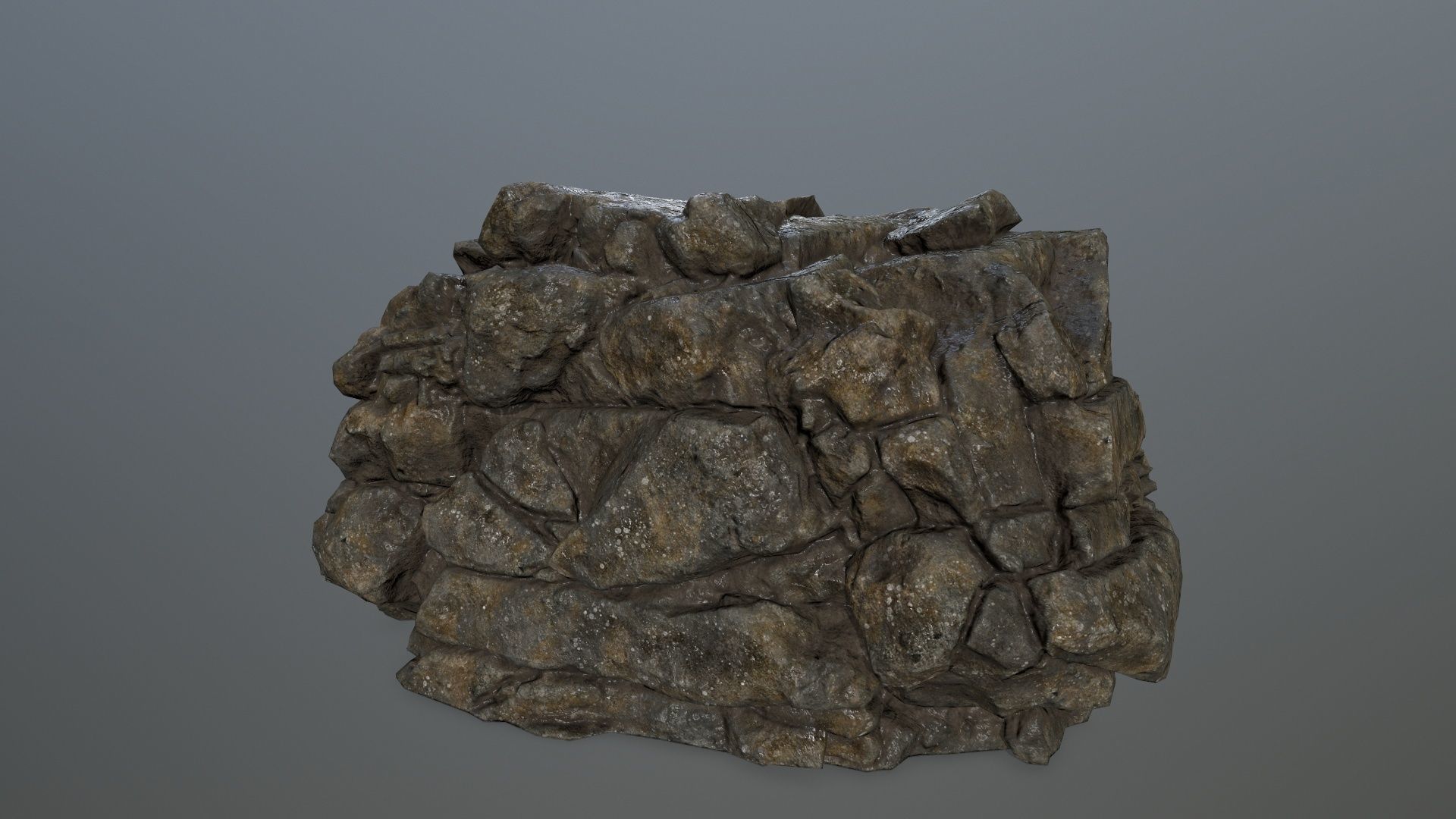 rocks rock Low-poly 3D model_14