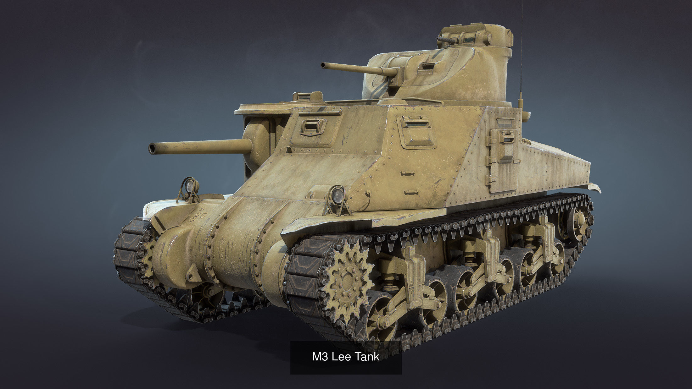 Inter-war Period Tanks Set 3D Model Collection_10