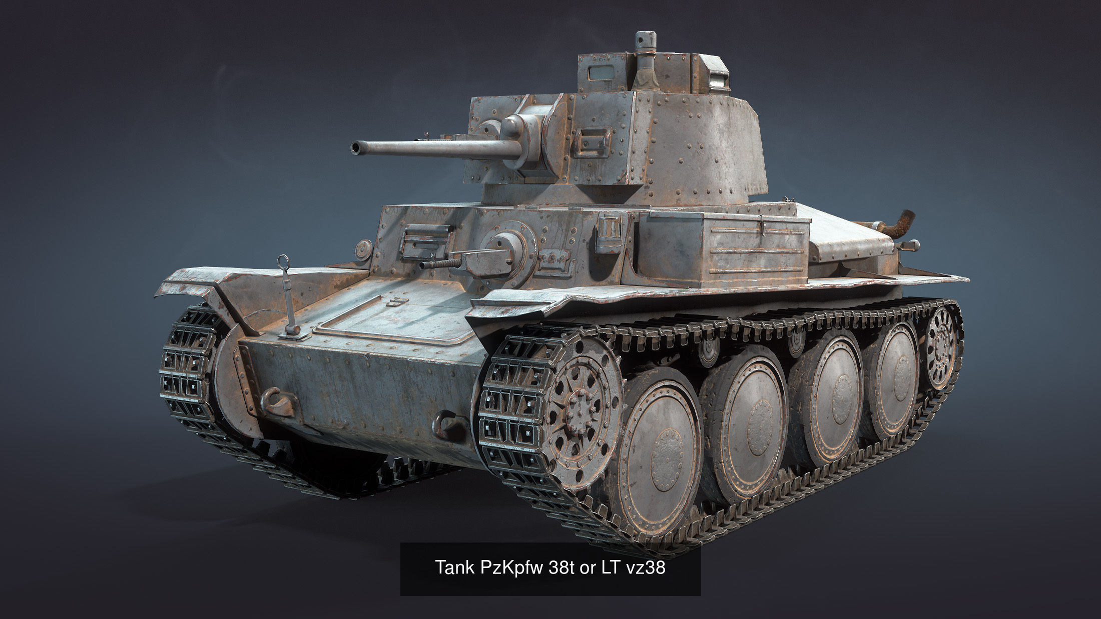 Inter-war Period Tanks Set 3D Model Collection_6