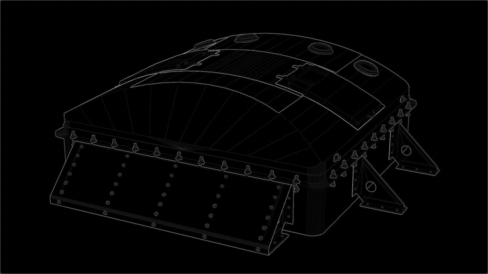 Ship titanic hatch 3D model_5