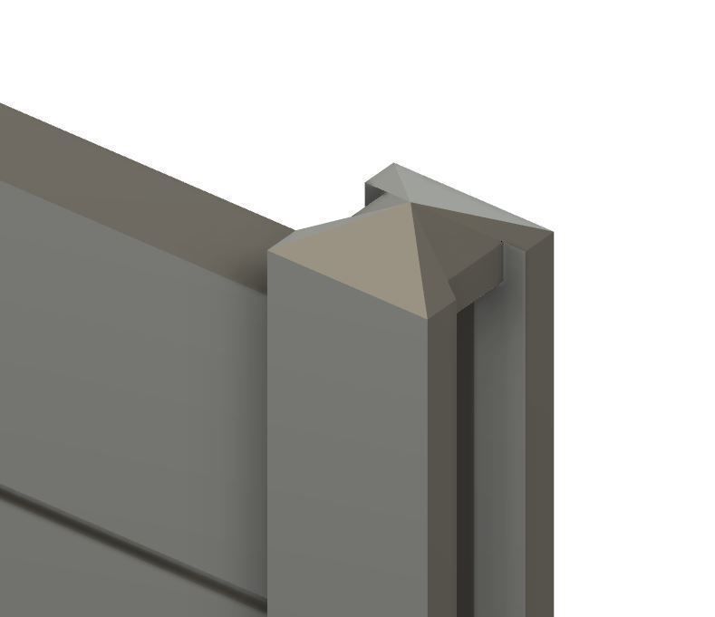 Model Railway Concrete Fencing 6ft Tall - Kit Build 3D print model_15