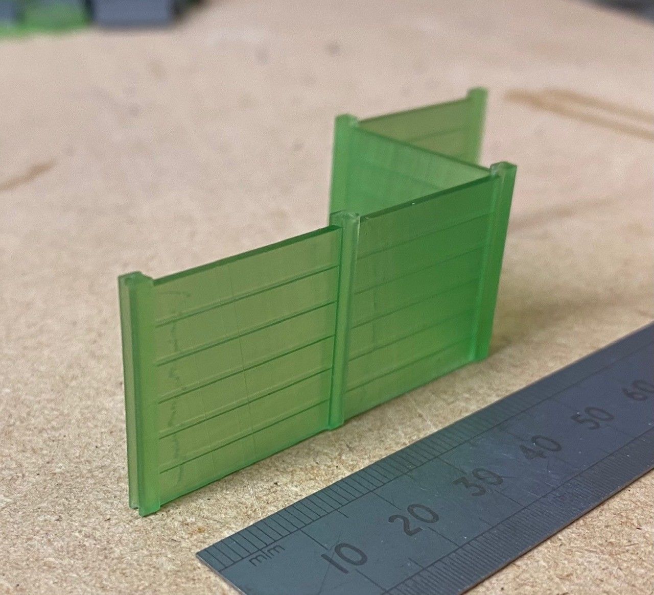 Model Railway Concrete Fencing 6ft Tall - Kit Build 3D print model_3