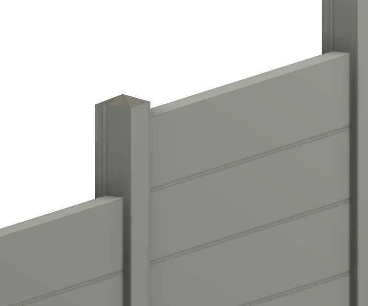 Model Railway Concrete Fencing 6ft Tall - Kit Build 3D print model_12