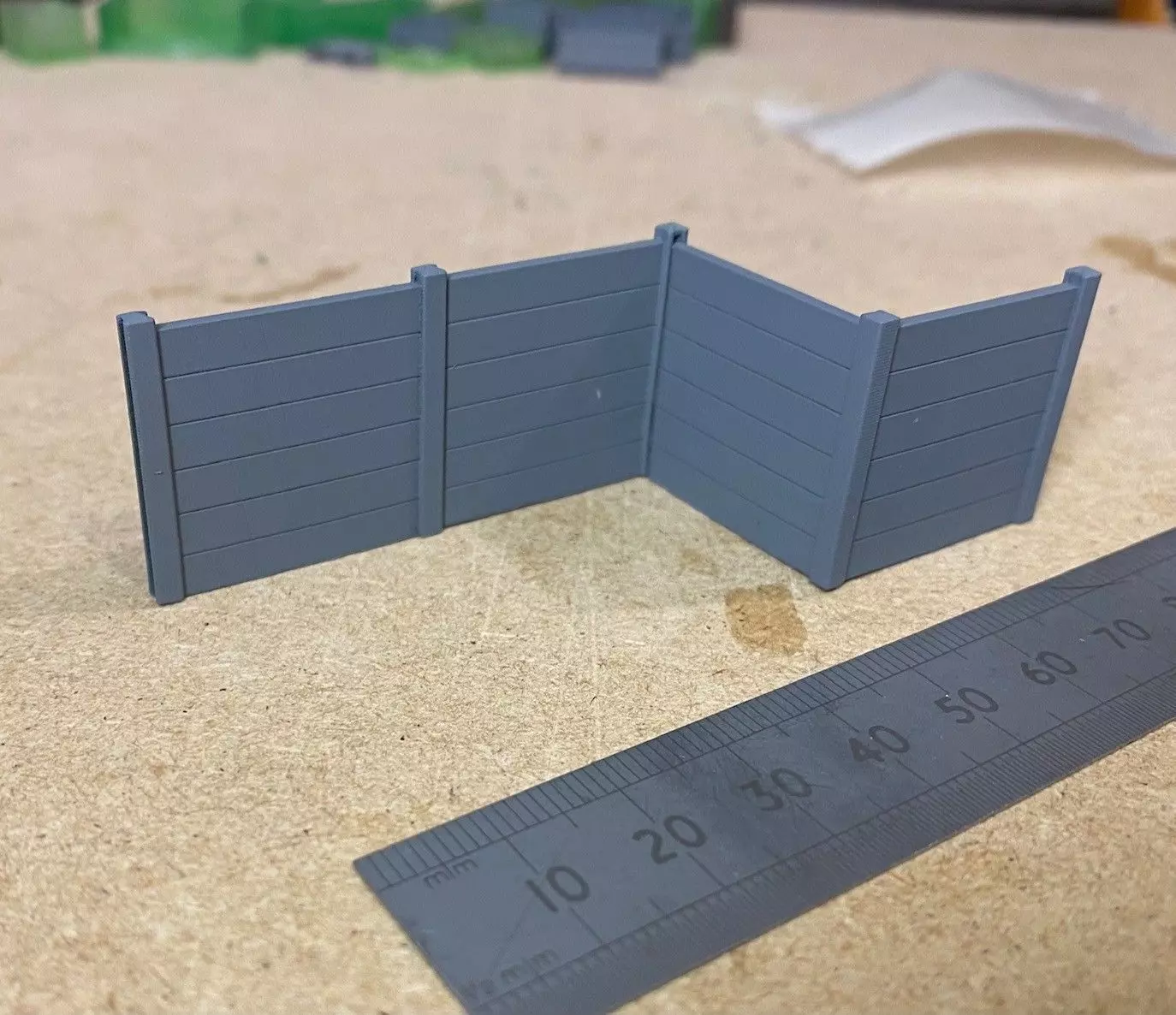 Model Railway Concrete Fencing 6ft Tall - Kit Build 3D print model_0
