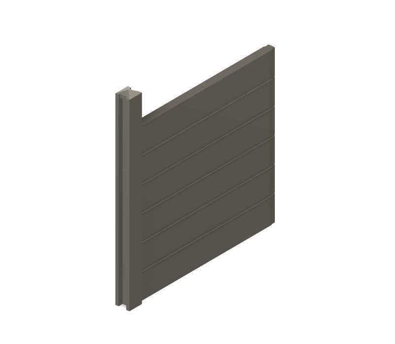 Model Railway Concrete Fencing 6ft Tall - Kit Build 3D print model_11