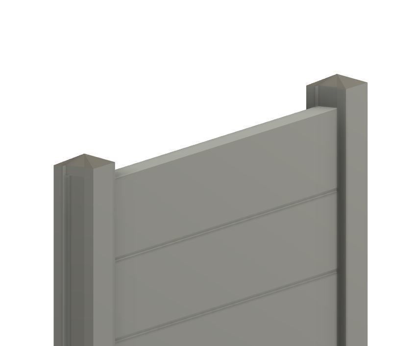 Model Railway Concrete Fencing 6ft Tall - Kit Build 3D print model_13