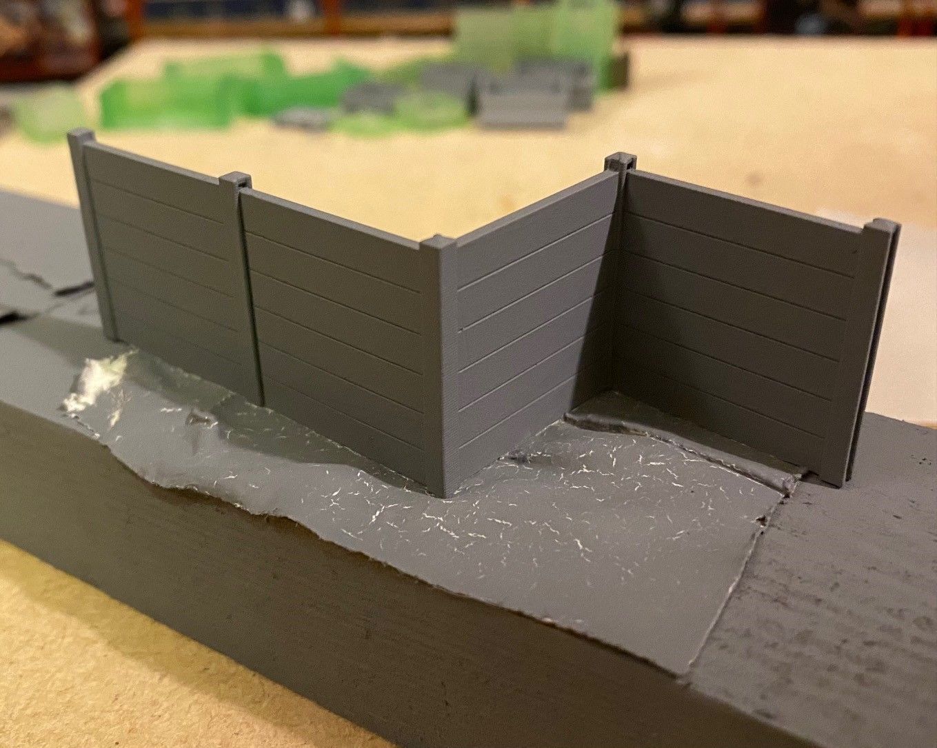 Model Railway Concrete Fencing 6ft Tall - Kit Build 3D print model_4