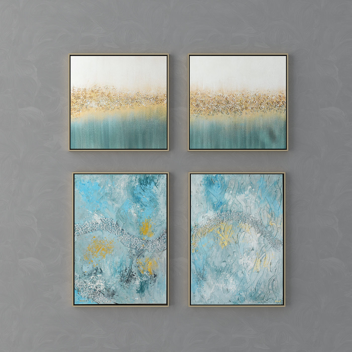 Collection of modern paintings horchow - 2 3D model_2