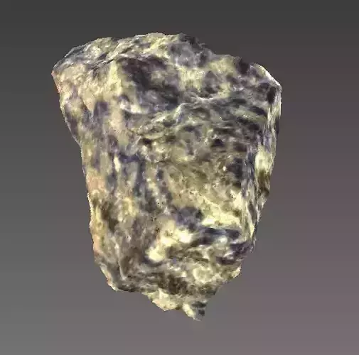 3D Scan of a real Stone blue white 3D model
