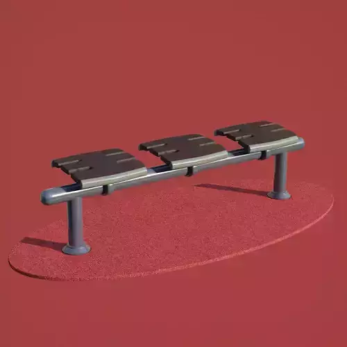 kids playground BENCH ELLIPSON IN SOCKET JEL-0136