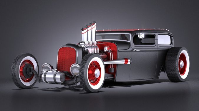 HotRod 1929 RatRod 3D model