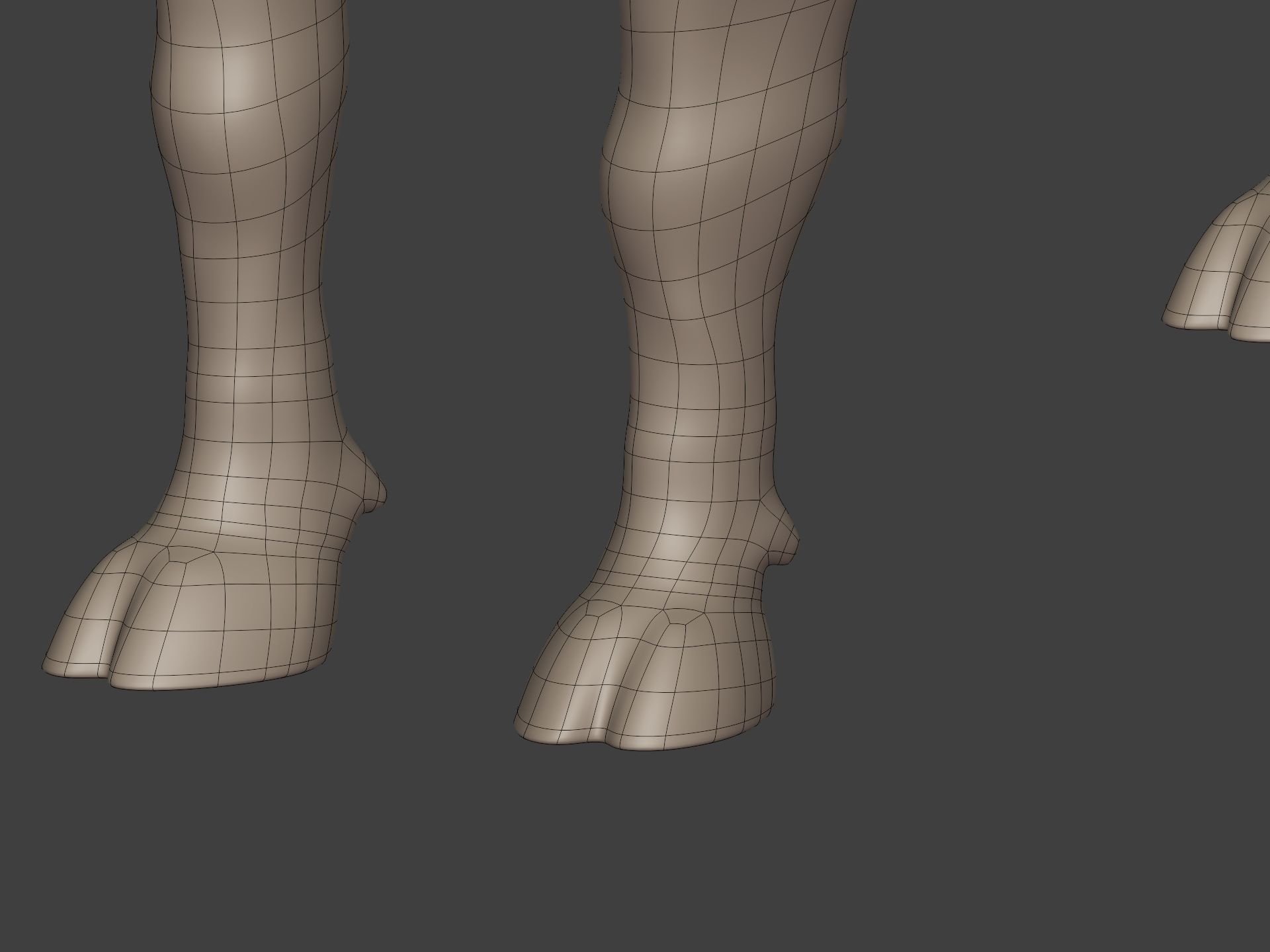 Bull Statue Low-poly 3D model_22