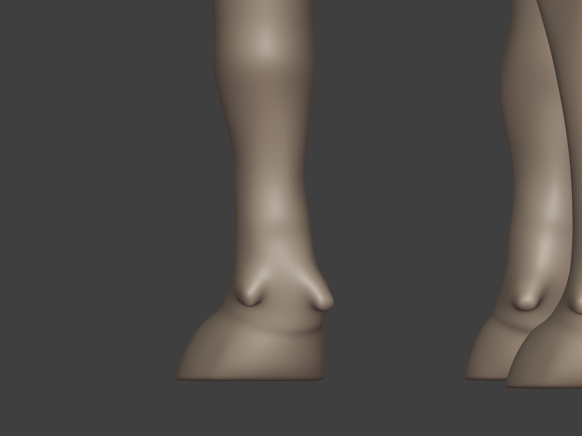 Bull Statue Low-poly 3D model_23