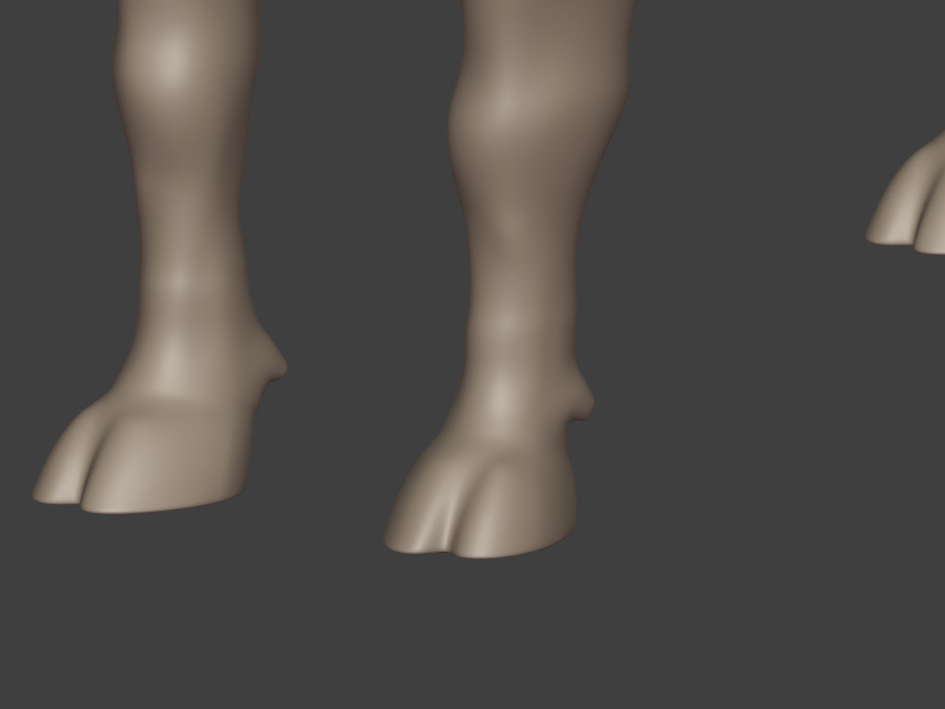 Bull Statue Low-poly 3D model_21