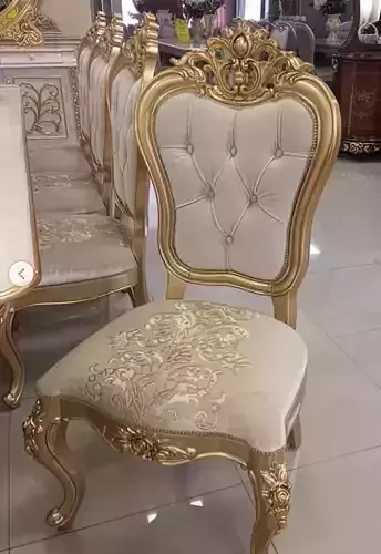 ChAIR-3 ornate gold chair Low-poly 3D model