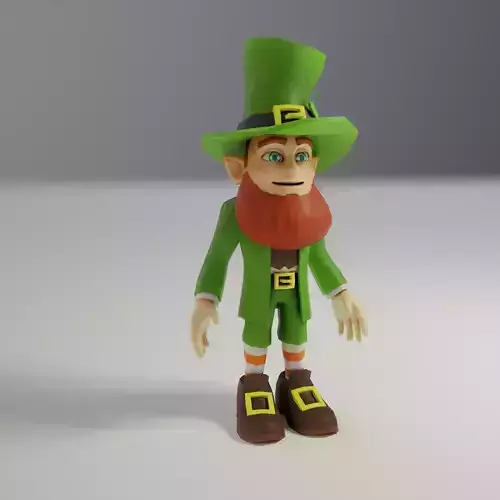 Leprachaun Low-poly 3D model
