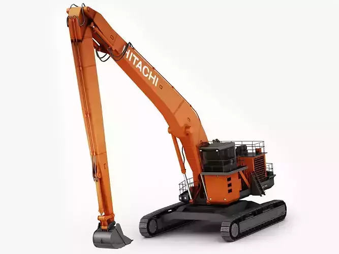 Hitachi EX1900 Low-poly 3D model