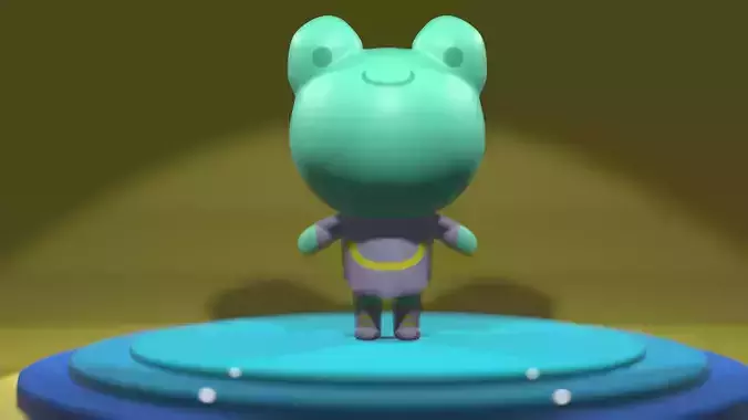 LITTLE FROGY CHARACTER 3D model