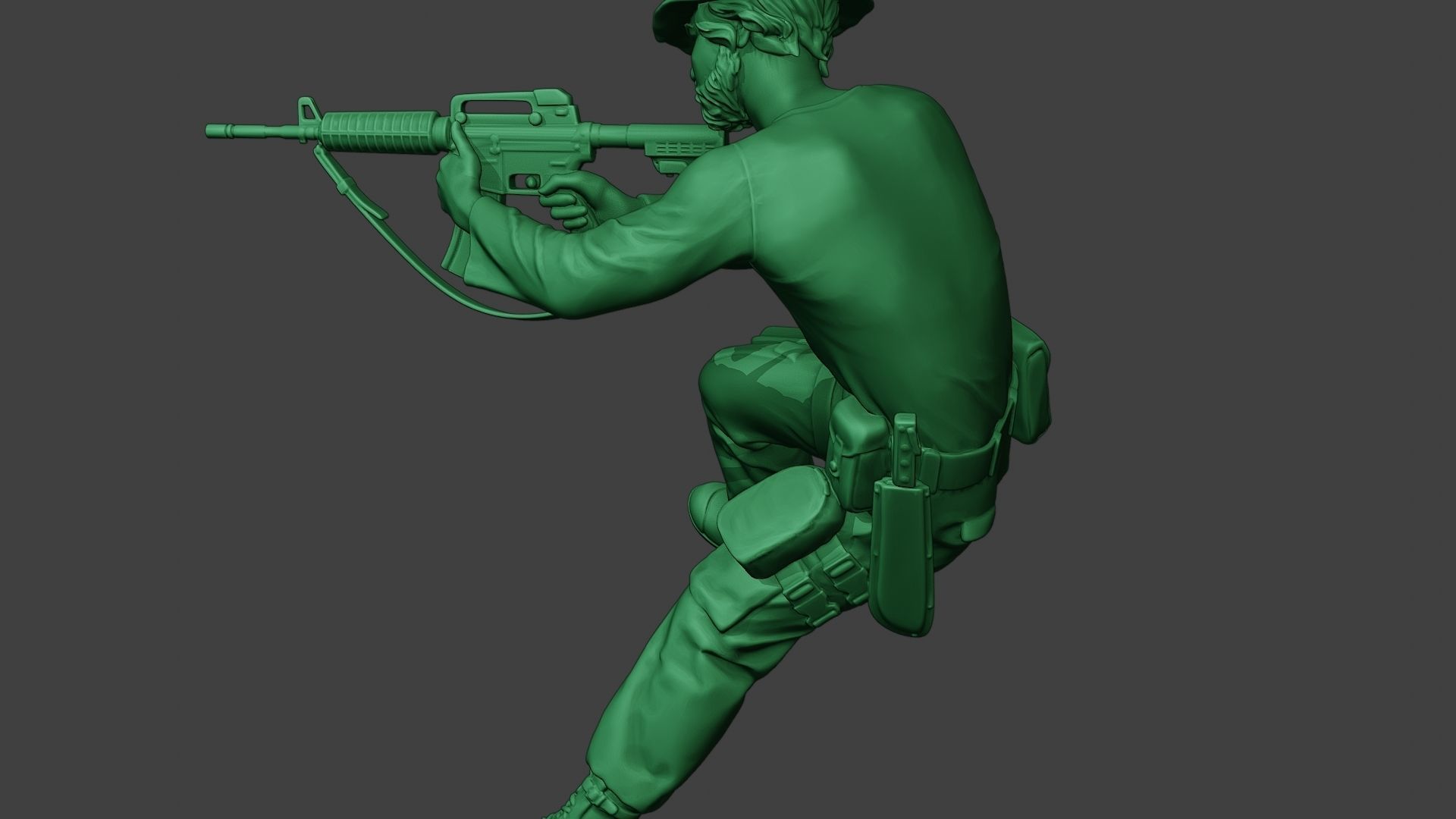 Modern Jungle Soldier Action2 MJS1 3D print model_26