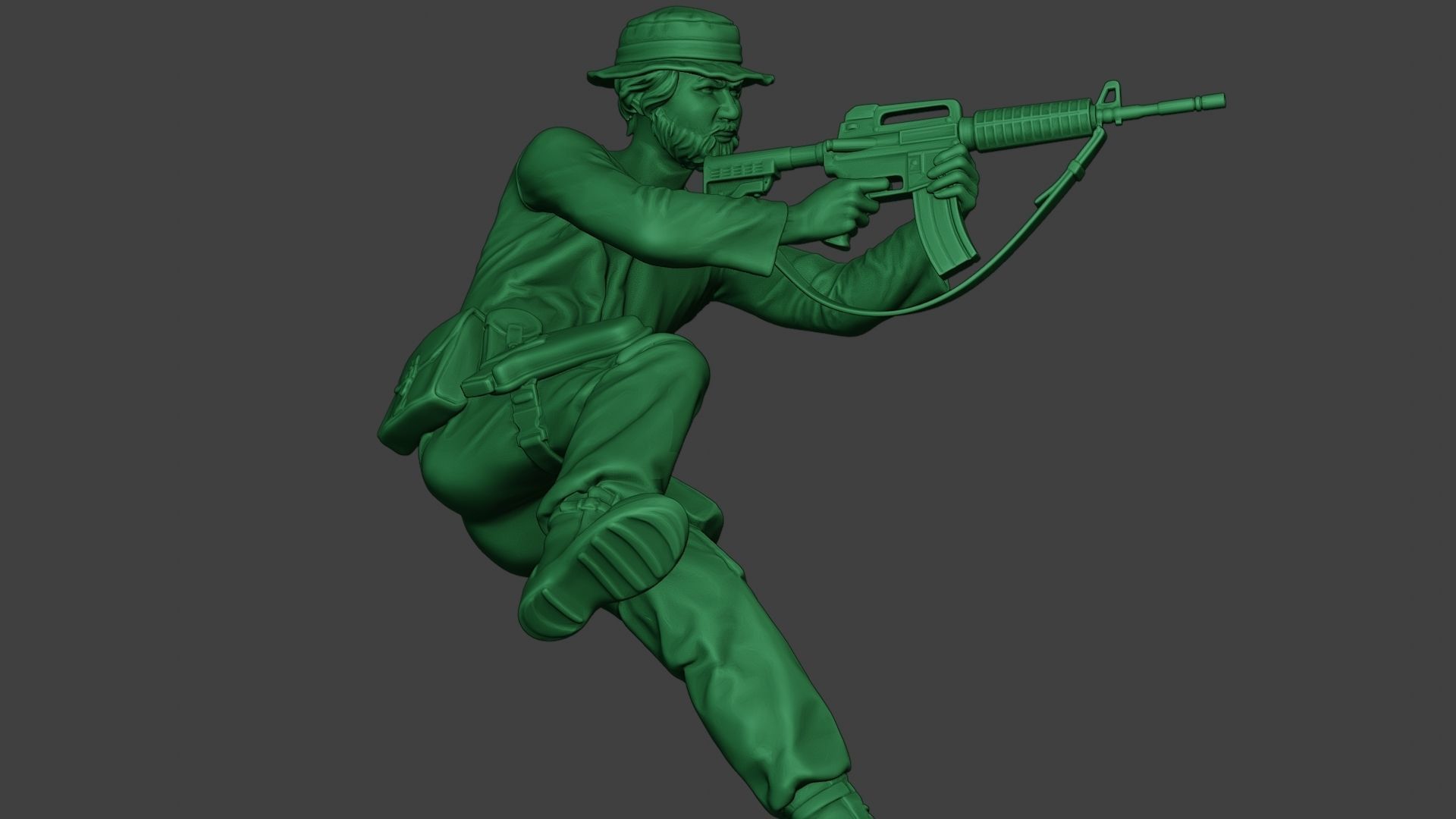 Modern Jungle Soldier Action2 MJS1 3D print model_29