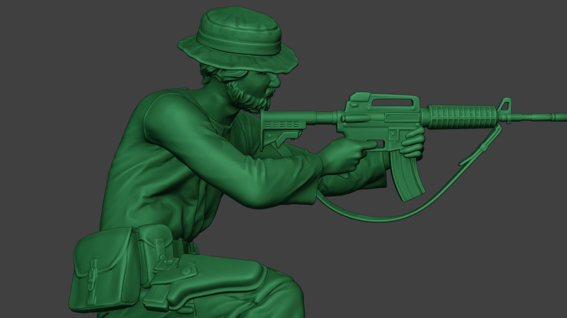 Modern Jungle Soldier Action2 MJS1 3D print model_20