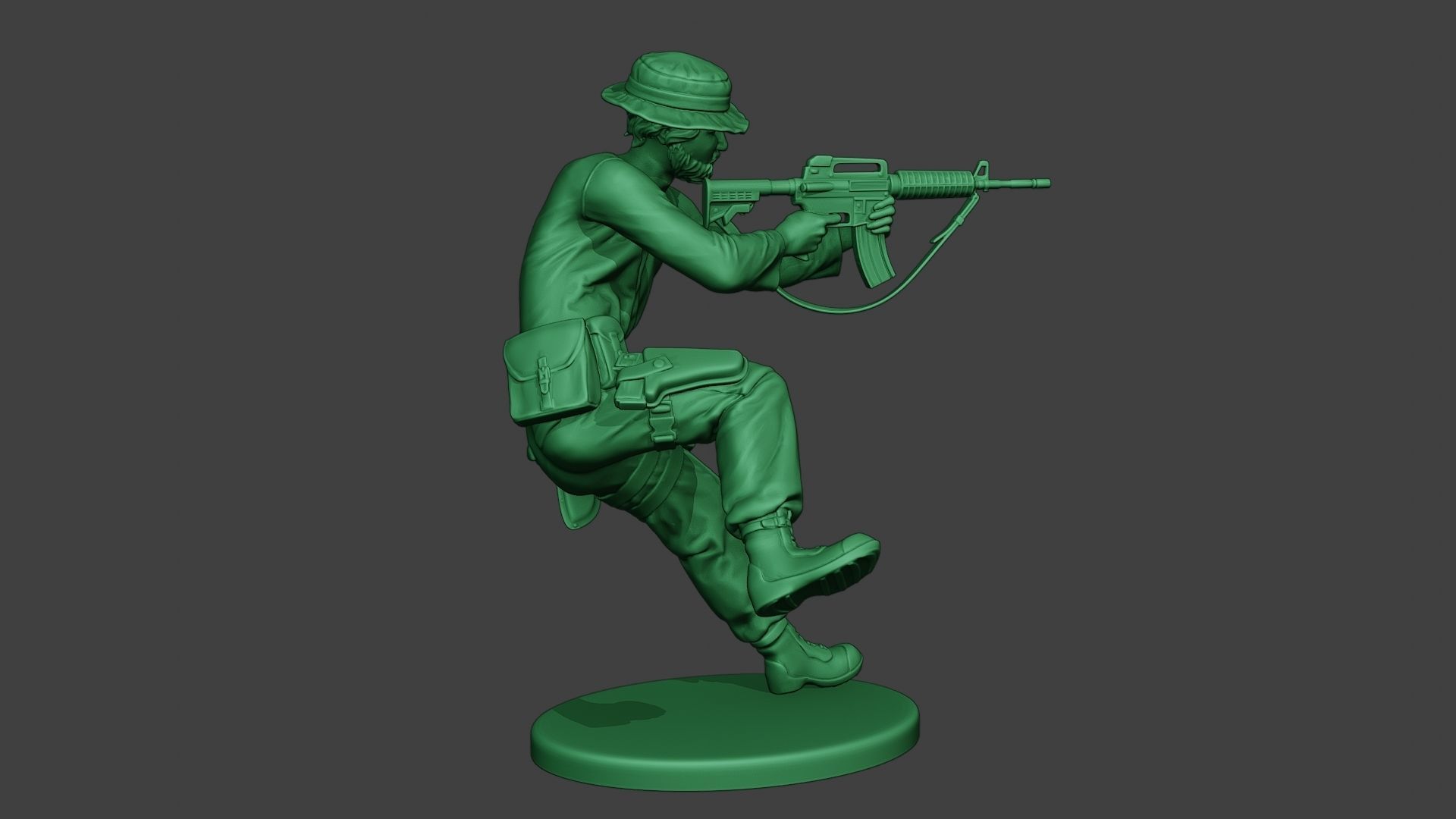 Modern Jungle Soldier Action2 MJS1 3D print model_8