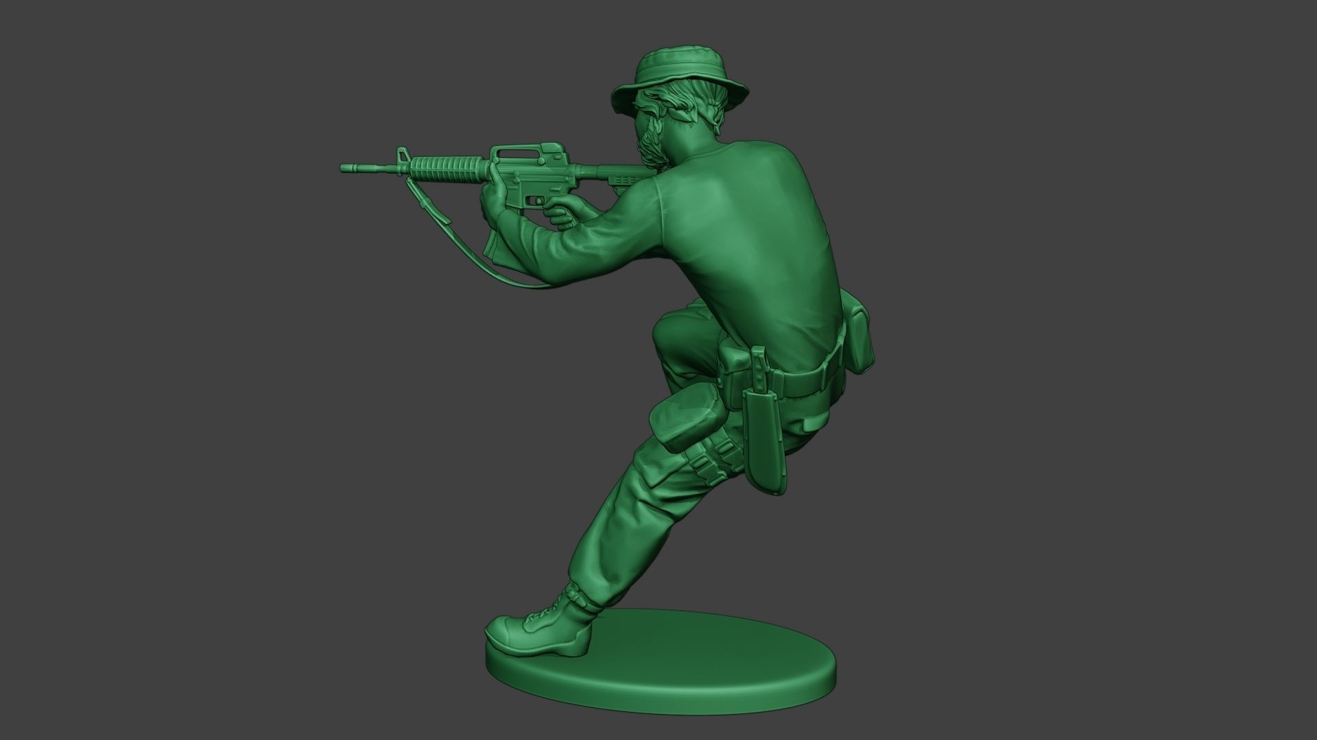 Modern Jungle Soldier Action2 MJS1 3D print model_4