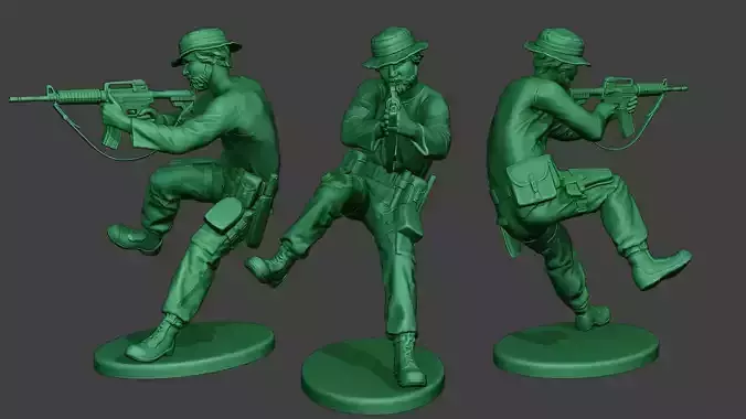 Modern Jungle Soldier Action2 MJS1 3D print model