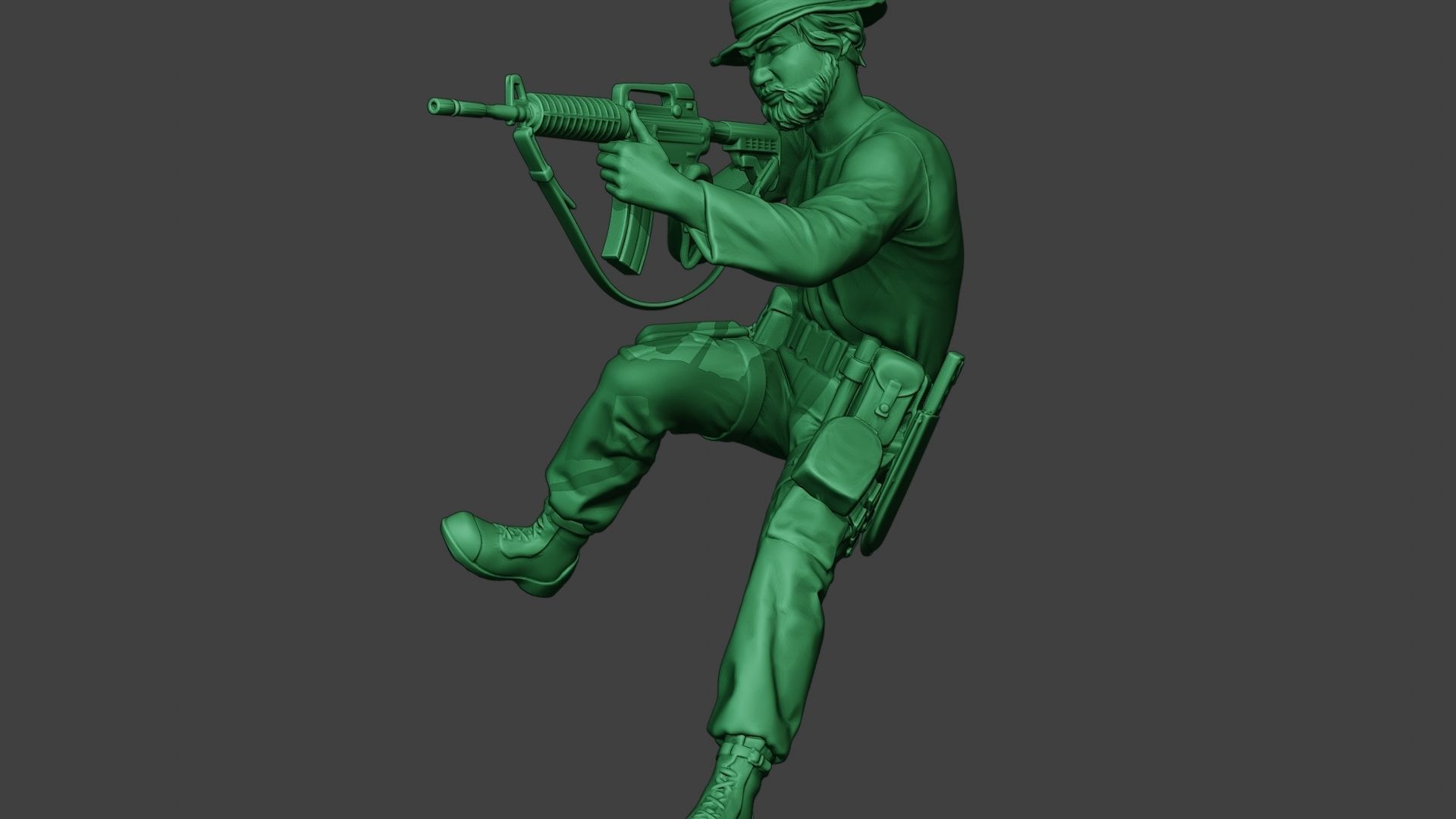 Modern Jungle Soldier Action2 MJS1 3D print model_27