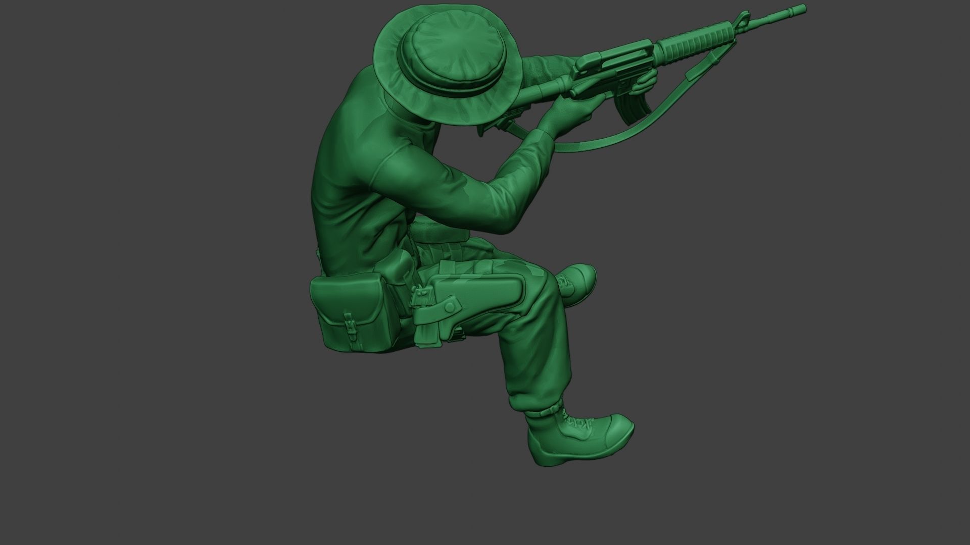 Modern Jungle Soldier Action2 MJS1 3D print model_23