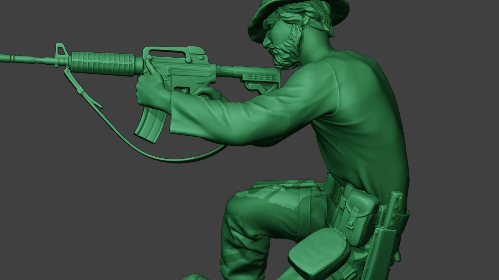 Modern Jungle Soldier Action2 MJS1 3D print model_17